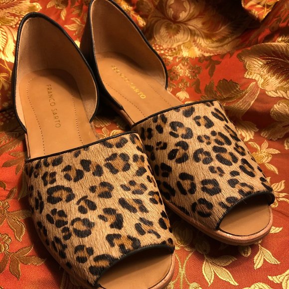 Leopard Print & Leather Flats (Size 8.5) - Picture 4 of 9